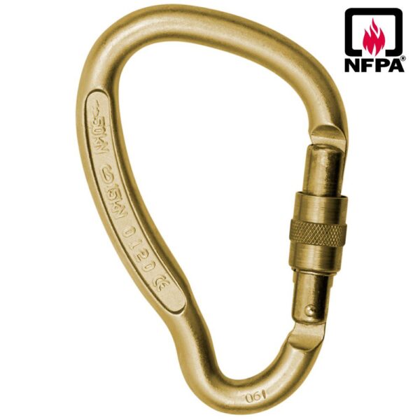 Mosquetón Acero Tipo D Rosca 50kN Viper Steel - Skylotec