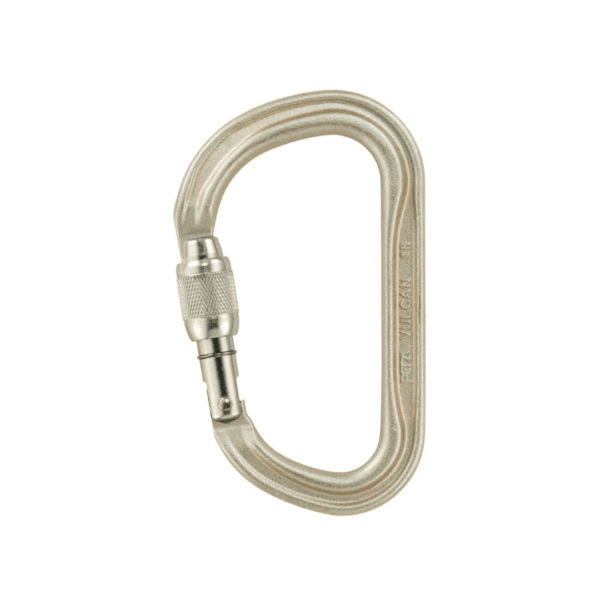 Mosquetón Acero Tipo D Rosca 45kN VULCAN - Petzl