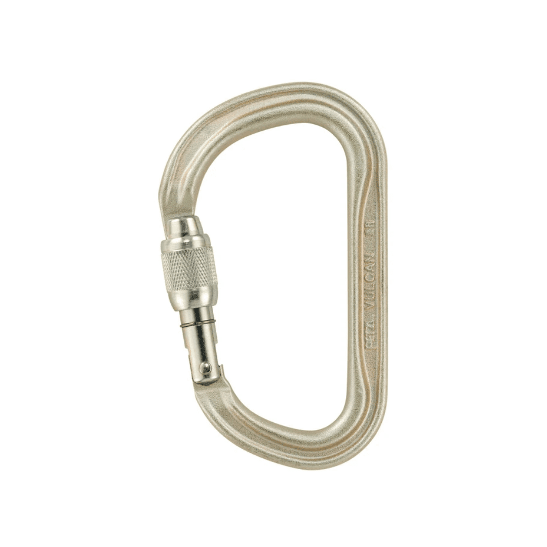 Mosquetón Acero Tipo D Rosca 45kN VULCAN - Petzl
