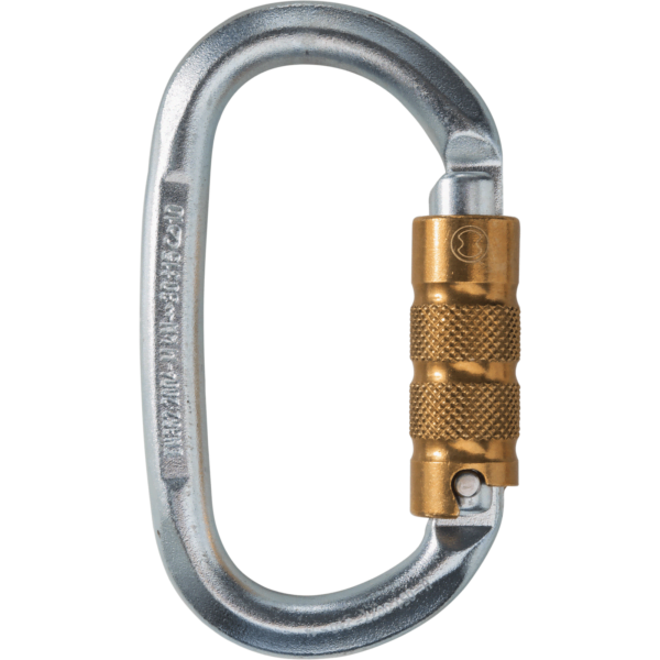 Mosquetón Acero Oval 3 tiempos 30kN OVALSTEEL TRI - Skylotec