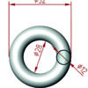 Cinta de anclaje arborismo DOUBLE DECKER 1mt 22kN - Rock Empire