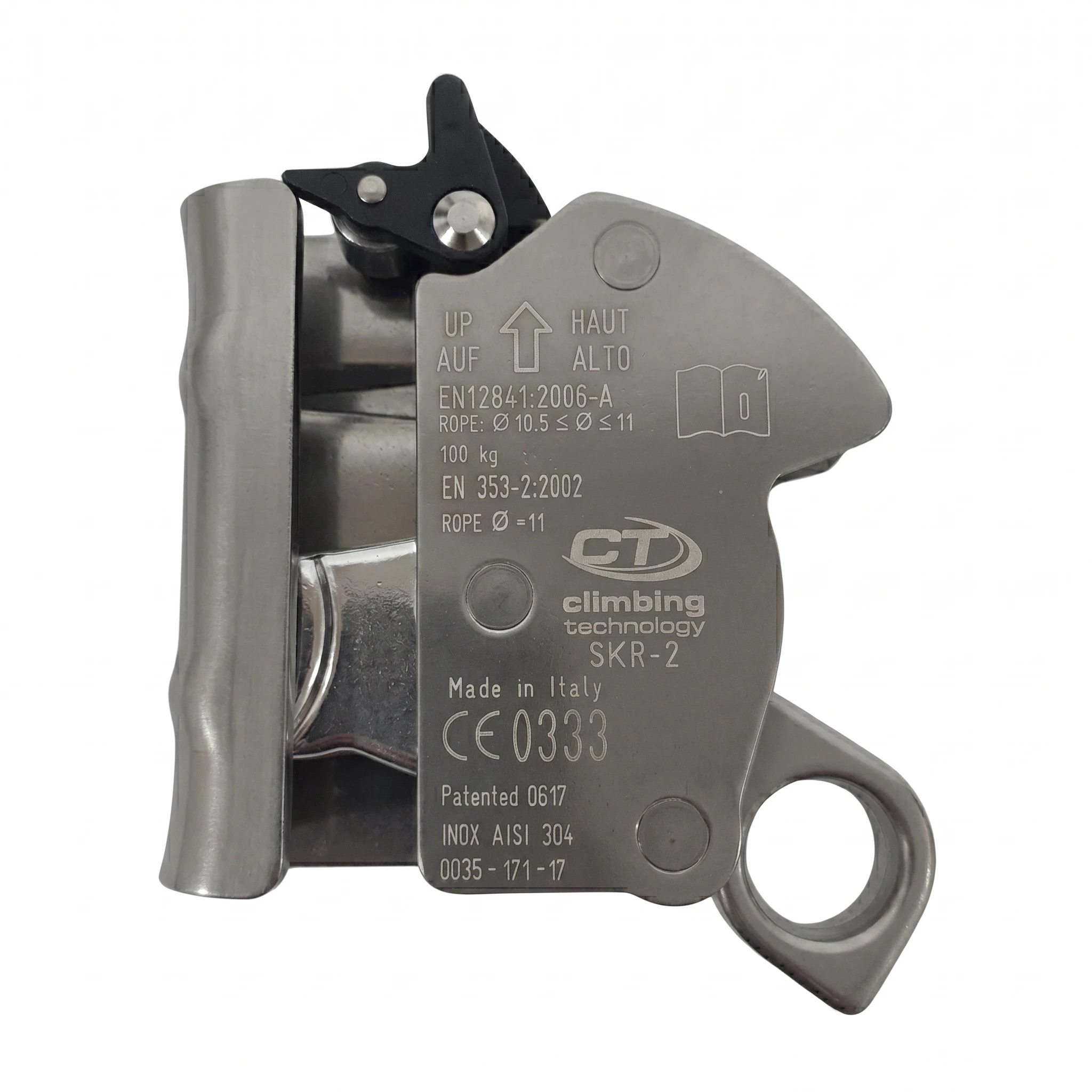 Deslizador Anticaída SKR-2 (para cuerdas 11mm) - Climbing Technology