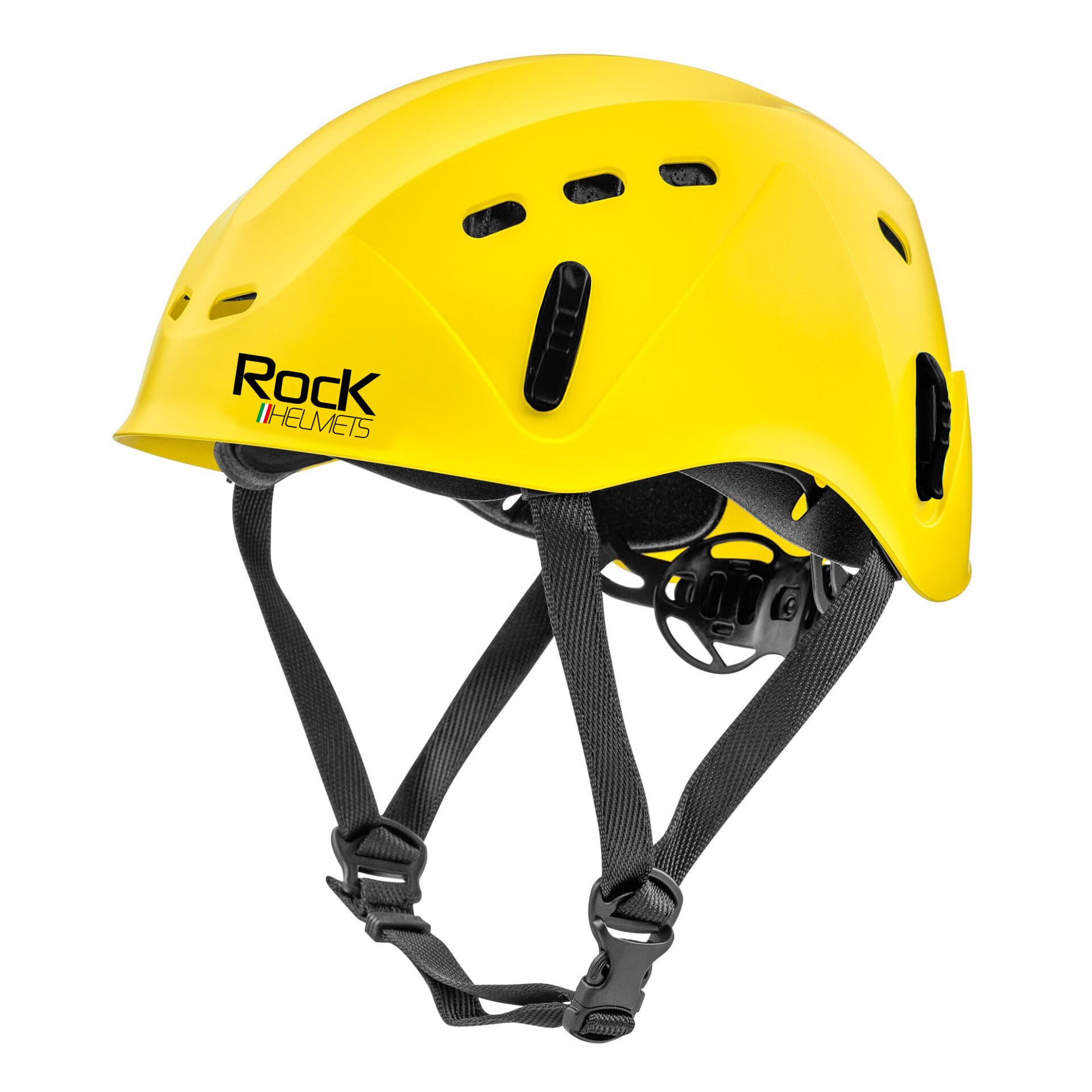 Casco deportivo para niños GOLIATH JUNIOR Amarillo Fluor - ROCK HELMETS