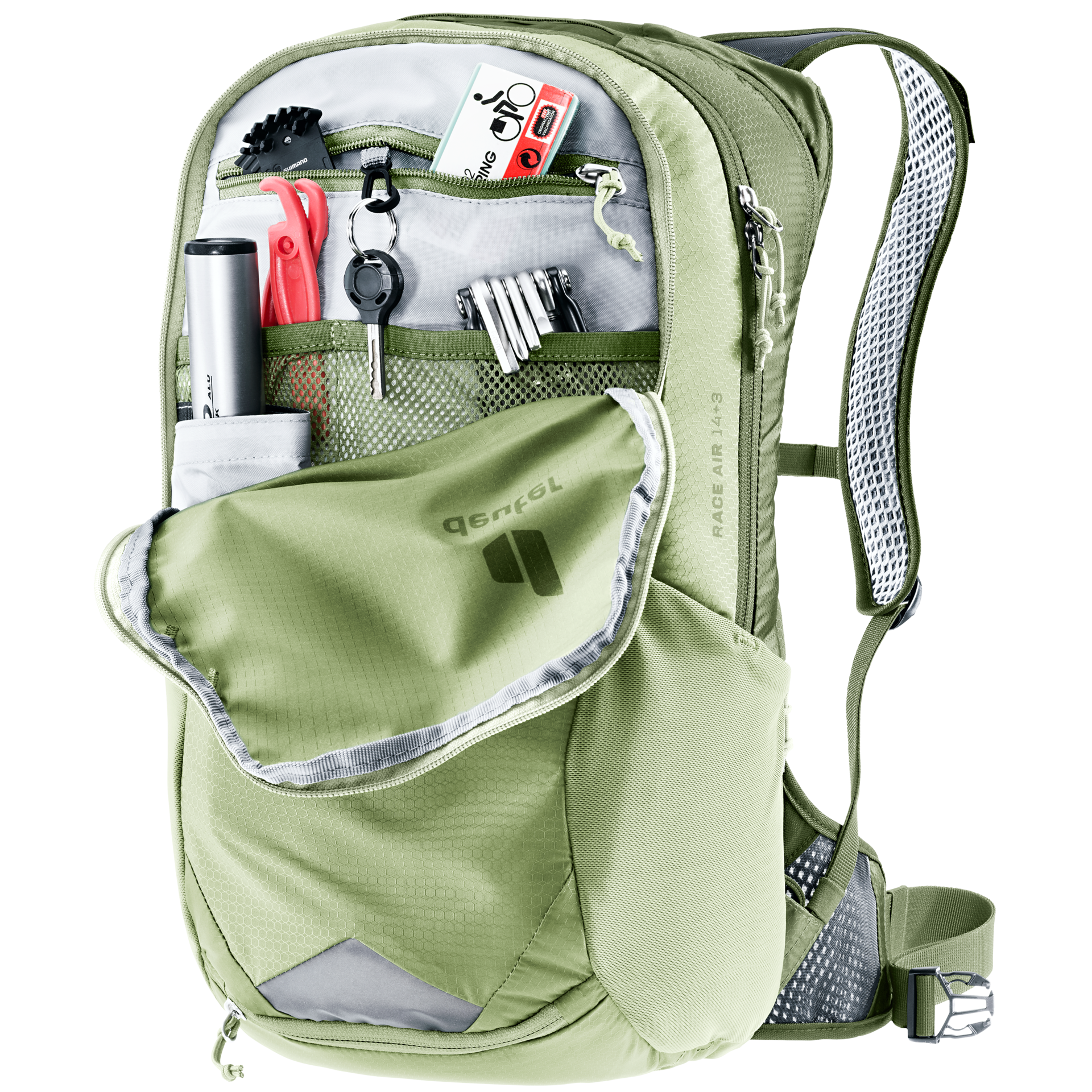 Mochila Race Air 14+3 mineral-grove - Deuter - Imagen 5