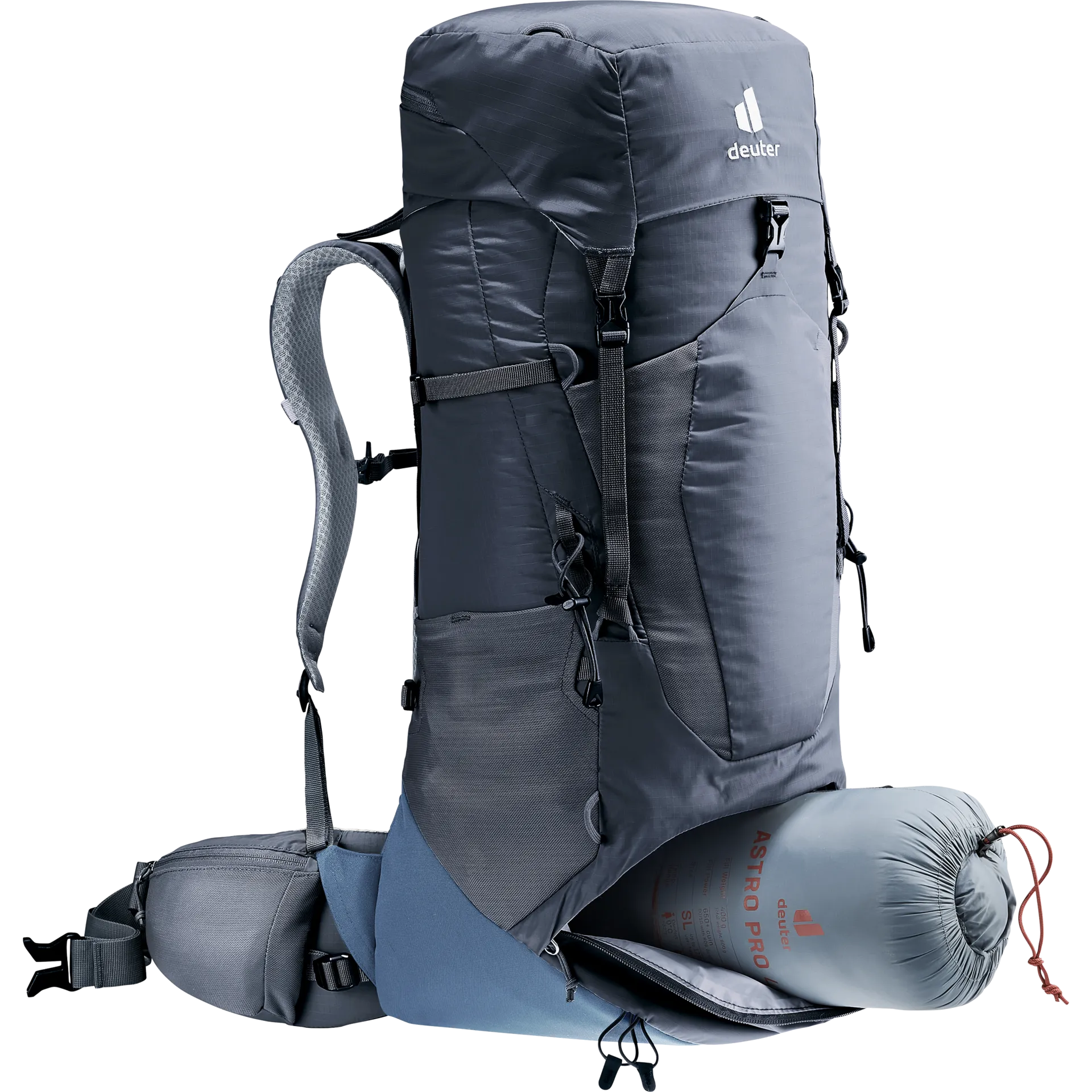 Mochila Aircontact Lite 40 + 10 black-graphite DEUTER - Imagen 10