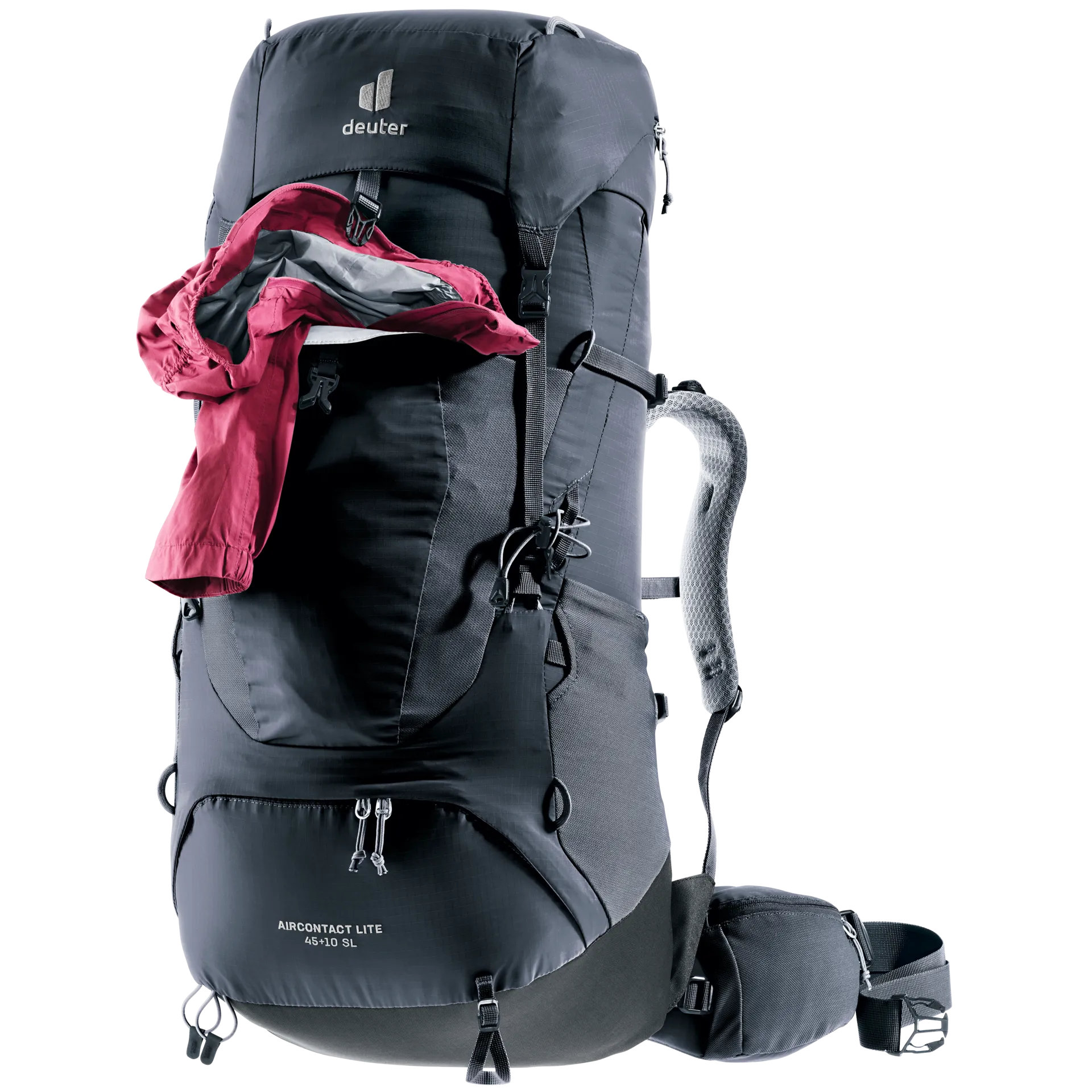 Mochila Aircontact Lite 45 + 10 SL black-graphite DEUTER - Imagen 11