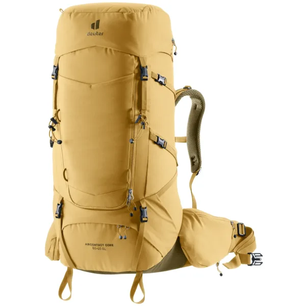 Mochila Aircontact 55 + 10 SL savanna-nori DEUTER