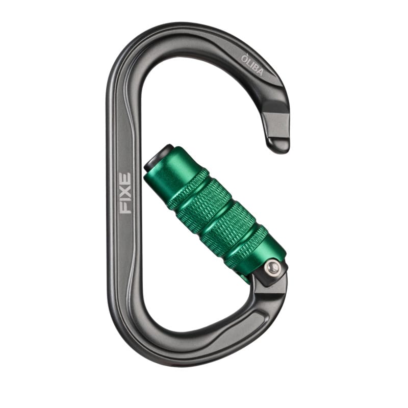 Mosquetón Aluminio Oval 3 Tiempos 25kN Óliba Triple Lock - Fixe - Imagen 4