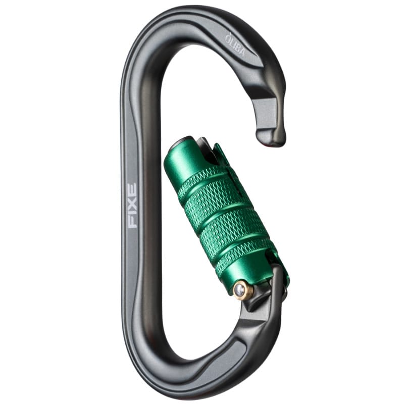 Mosquetón Aluminio Oval 3 Tiempos 25kN Óliba Triple Lock - Fixe - Imagen 5