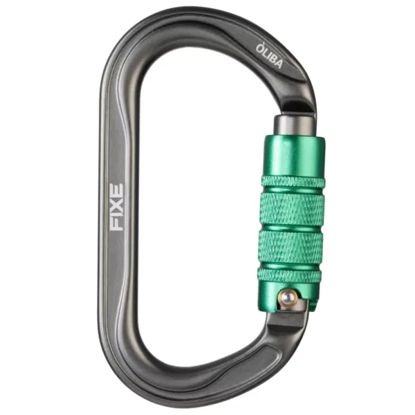 Mosquetón Aluminio Oval 3 Tiempos 25kN Óliba Triple Lock - Fixe