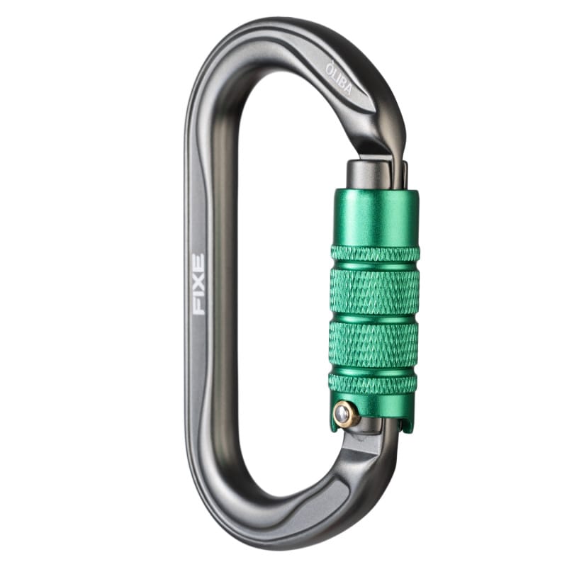 Mosquetón Aluminio Oval 3 Tiempos 25kN Óliba Triple Lock - Fixe - Imagen 9