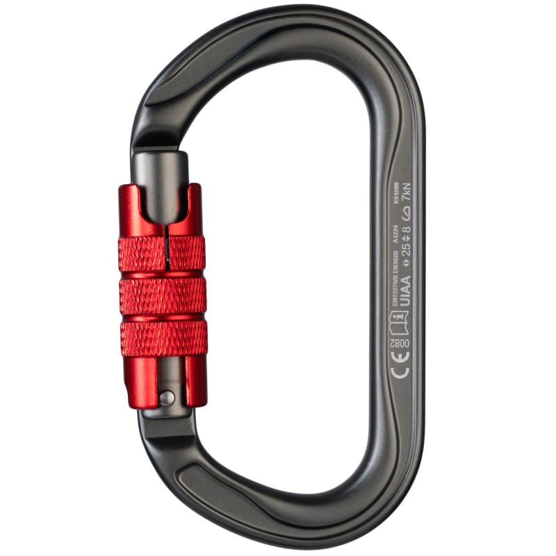 Mosquetón Aluminio Oval 2 Tiempos 25kN Óliba Twist Lock - Fixe - Imagen 2
