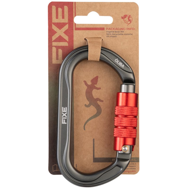 Mosquetón Aluminio Oval 2 Tiempos 25kN Óliba Twist Lock - Fixe - Imagen 8