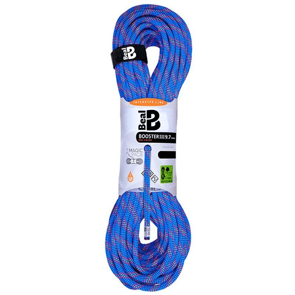 Cuerda Dinámica BOOSTER III 9.7 mm x 60 mts Dry Cover Blue - Beal