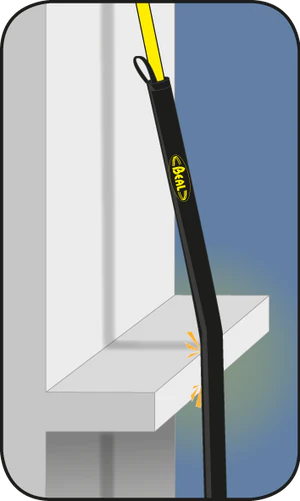 Protector de cuerda tubular 70 cm II pvc con velcro BEAL - Imagen 3