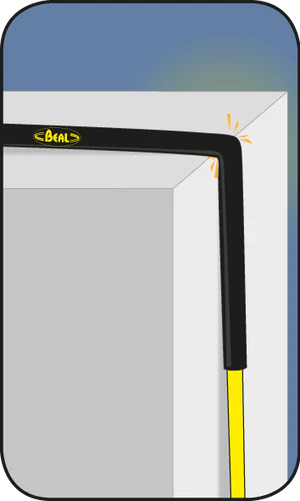 Protector de cuerda tubular 70 cm II pvc con velcro BEAL - Imagen 2