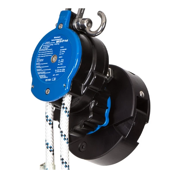 Autorescatador / Descendedor con volante para rescate MRG9 2P Hub Typ A con cuerda 140 mts - MITTELMANN