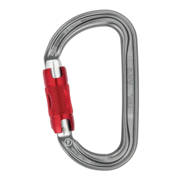Mosquetón Aluminio Tipo D 3 Tiempos Am'D Twist-lock - PETZL
