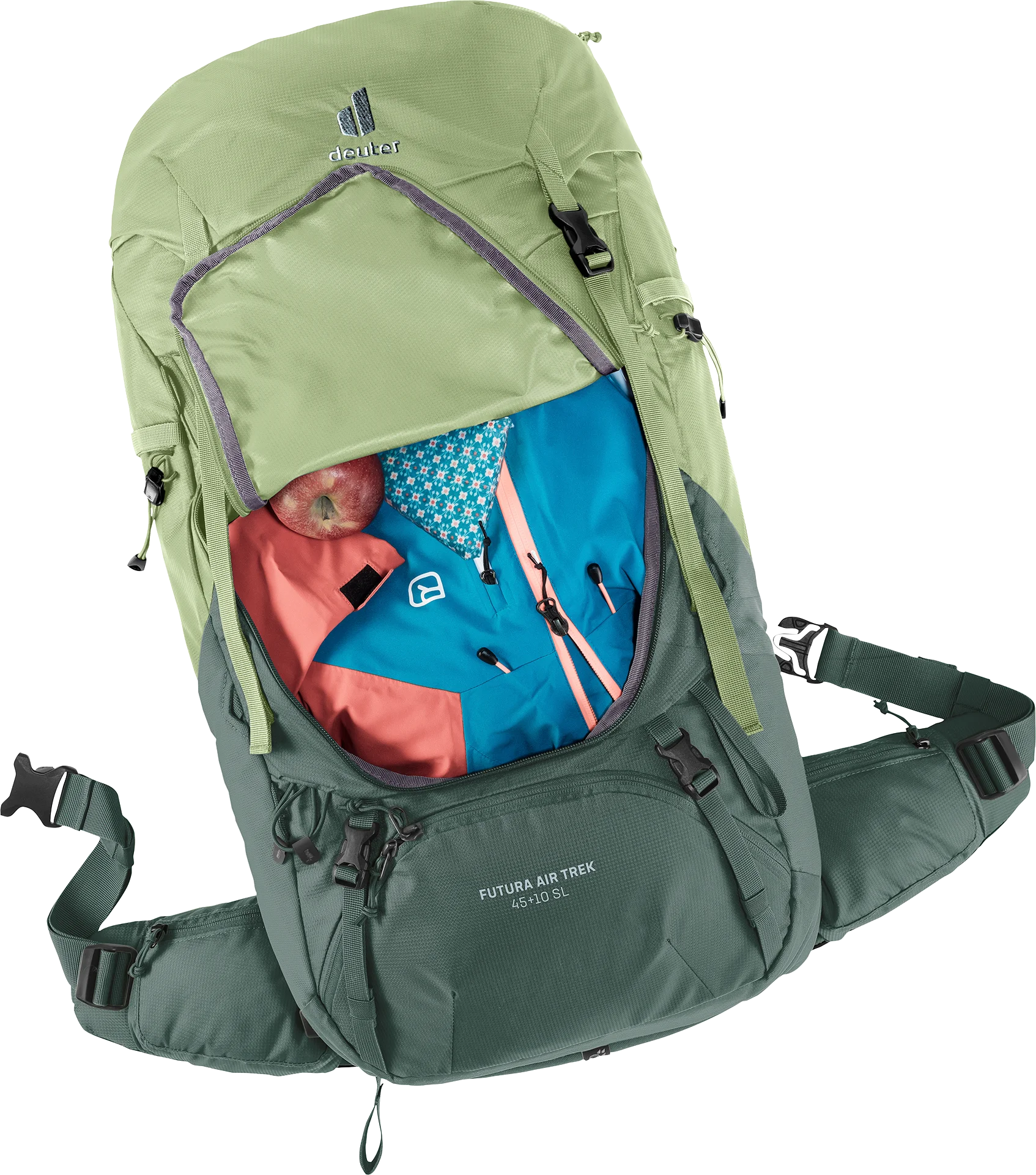 Mochila Futura Air Trek 45 + 10 SL grove-ivy DEUTER - Imagen 5