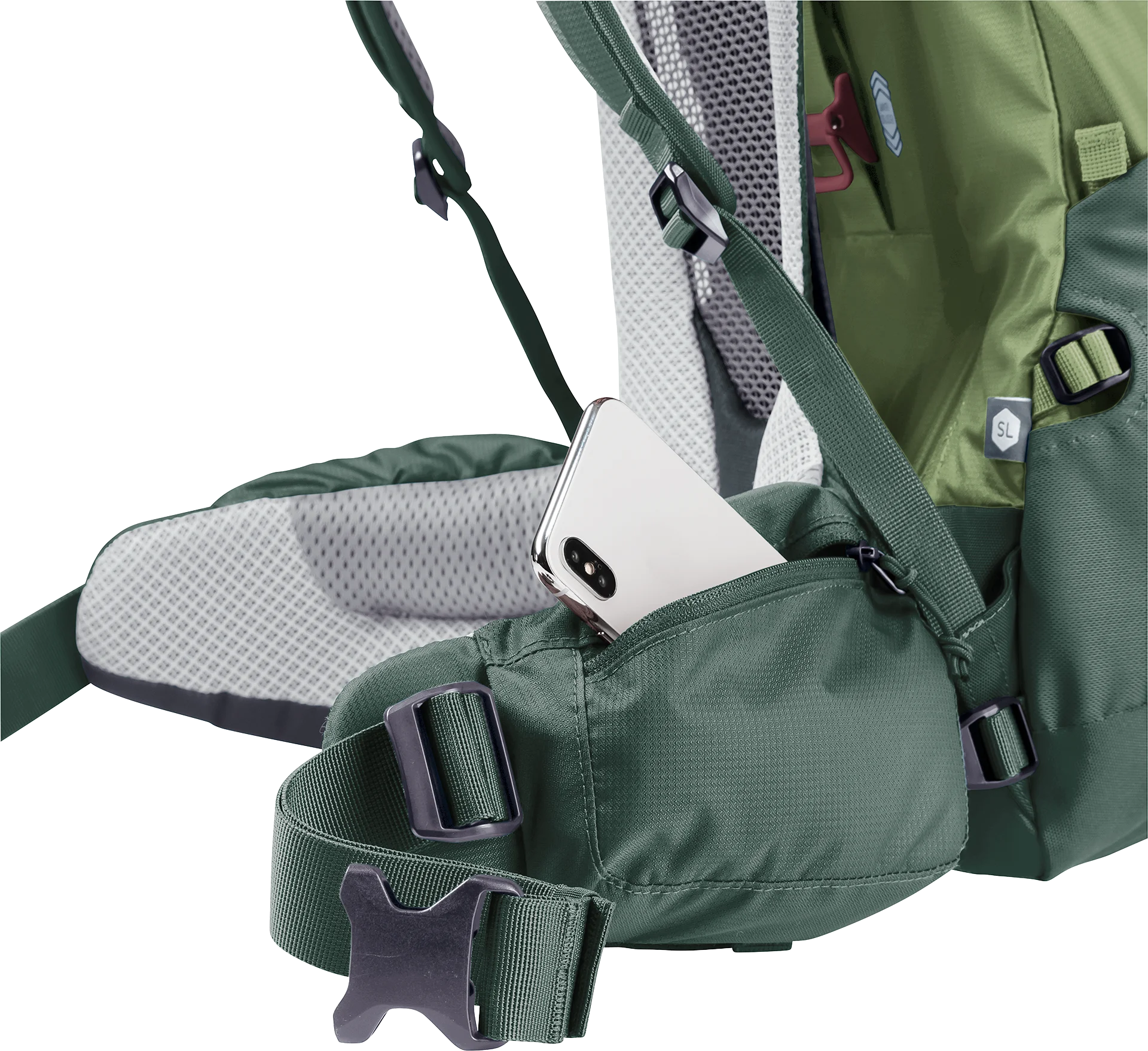 Mochila Futura Air Trek 45 + 10 SL grove-ivy DEUTER - Imagen 12