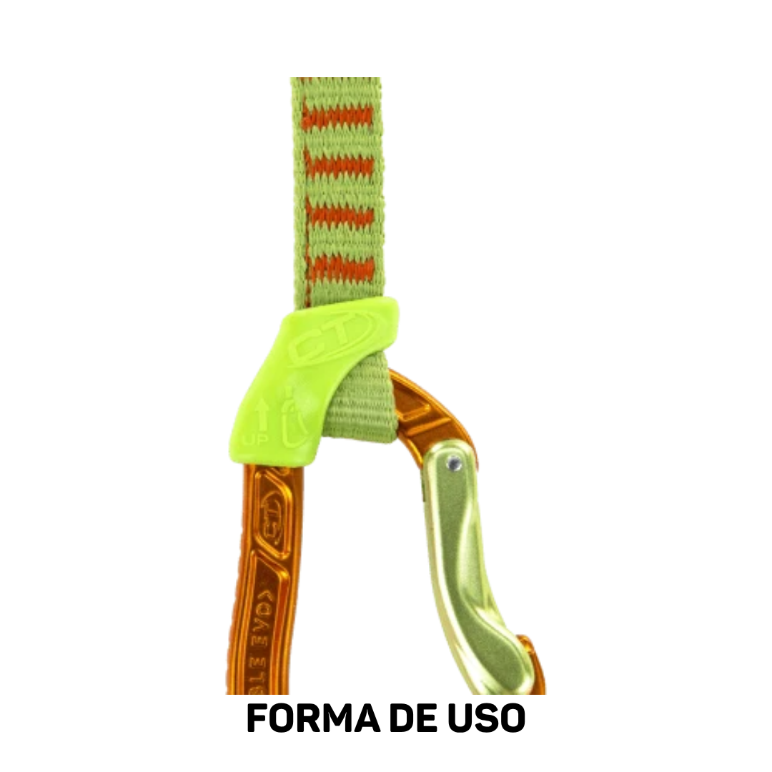 Accesorio posicionador de mosqueton FIXIT S negro pack de 10 unid - CLIMBING TECHNOLOGY - Imagen 2