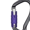 Mosquetón Aluminio Tipo HMS 3 Tiempos 26kN Be Link 3 Matic gris-morado - Beal - Imagen 2