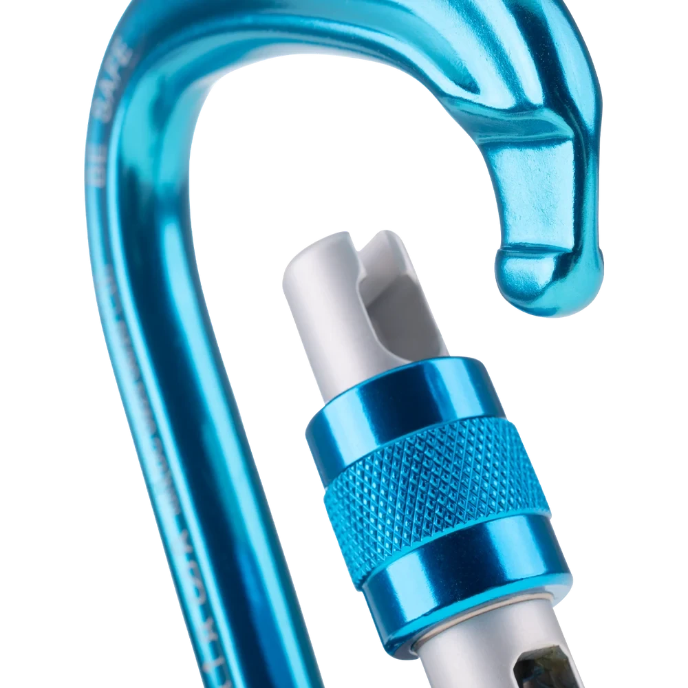 Mosquetón Aluminio HMS Rosca 28kN BE SAFE SCREW matt green - BEAL - Imagen 6