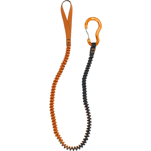 Accesorios Nieve-Hielo cinta elastica para sujetar piolet WHIPPY de 135cm con mosqueton SKYLOTEC