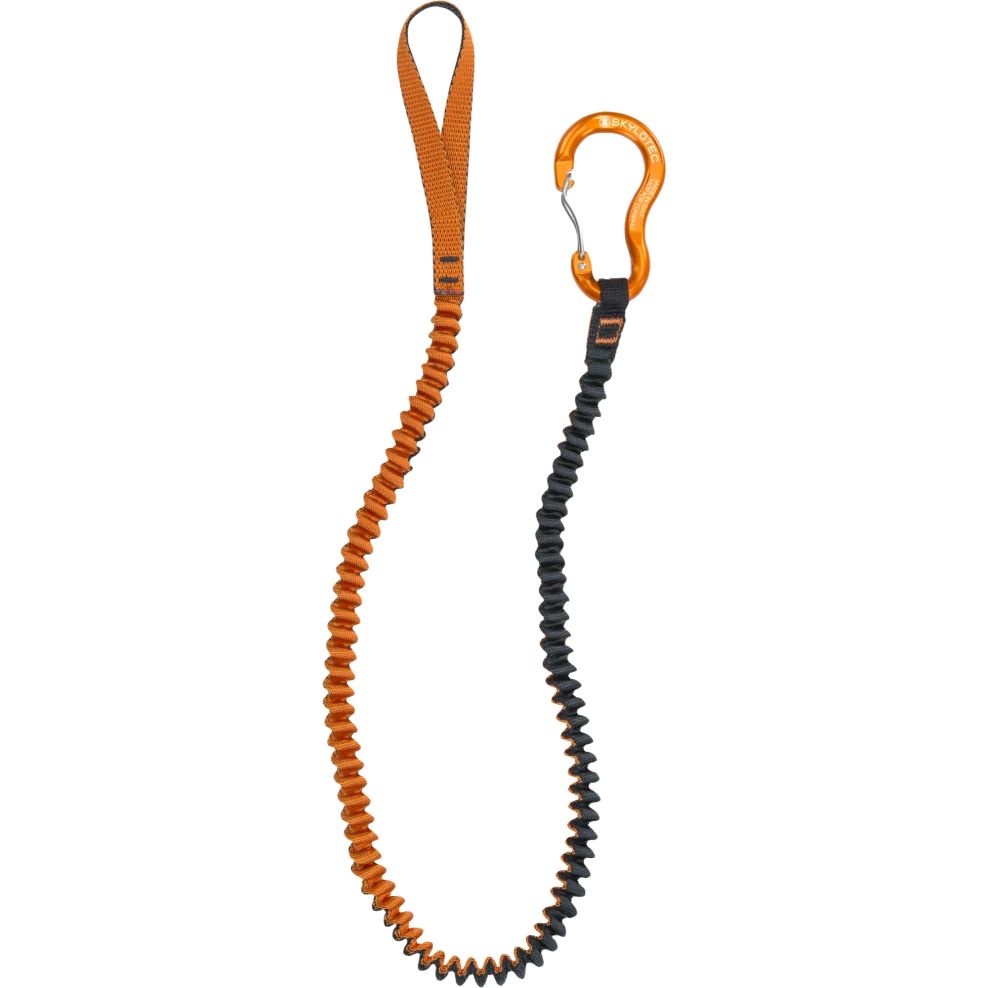 Accesorios Nieve-Hielo cinta elastica para sujetar piolet WHIPPY de 135cm con mosqueton SKYLOTEC