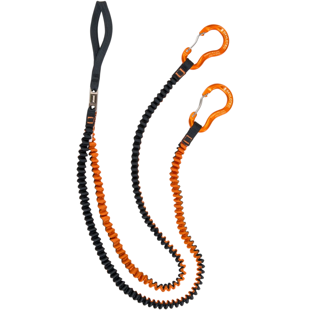 Accesorios Nieve-Hielo cinta doble elastica para sujetar piolets SWHIPPY de 135cm con mosqueton SKYLOTEC
