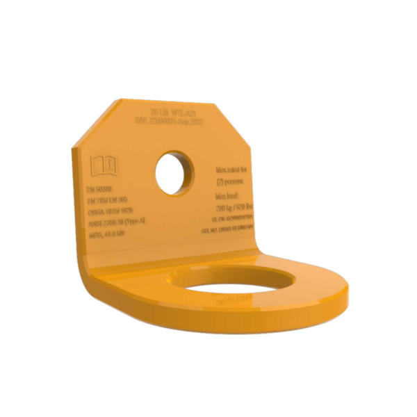 Anclaje de acero inoxidable, WTL-A21 para 2 persona (44 kN), 3S LIFT