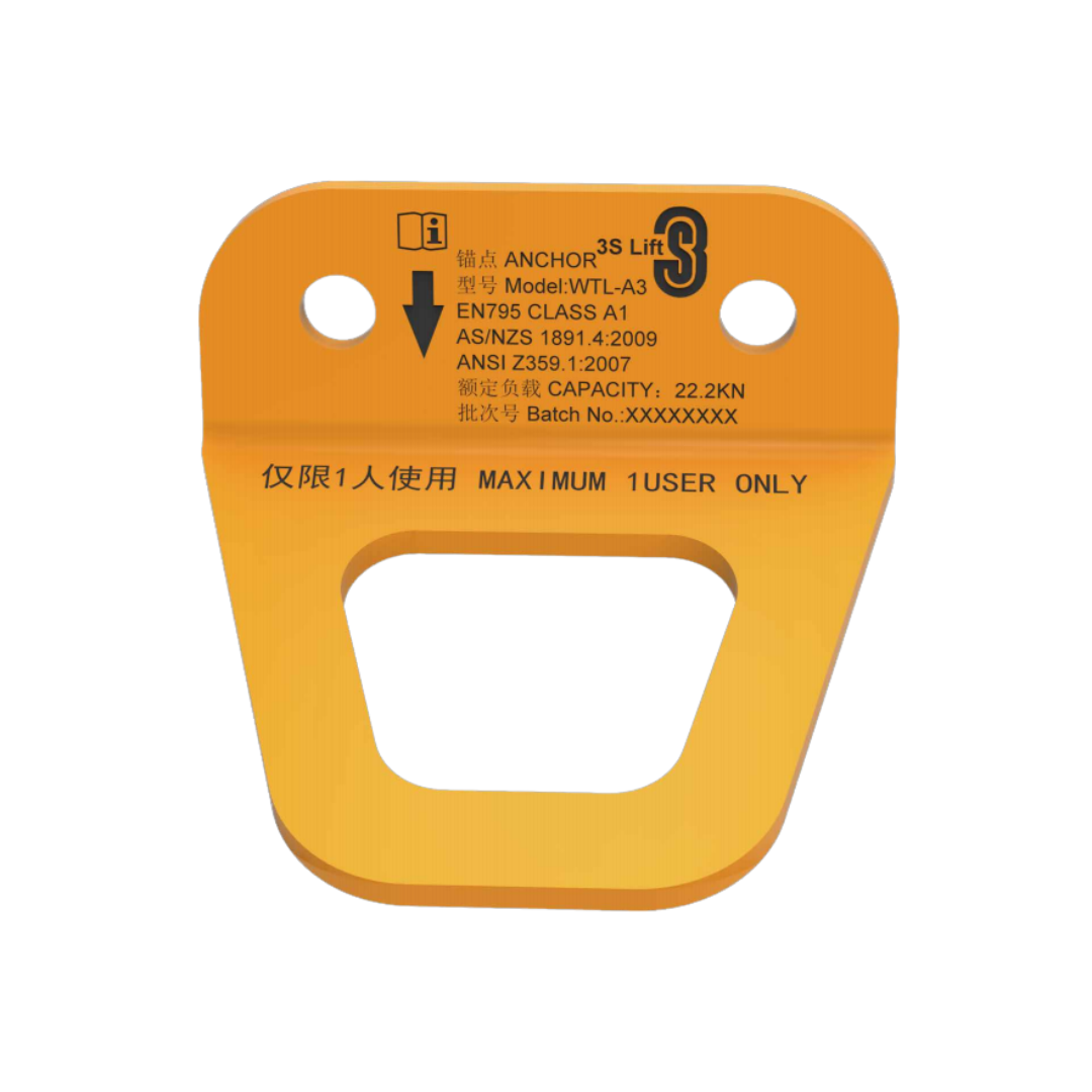 Anclaje de acero, WTL-A3 para 1 persona (22 kN), 3S LIFT