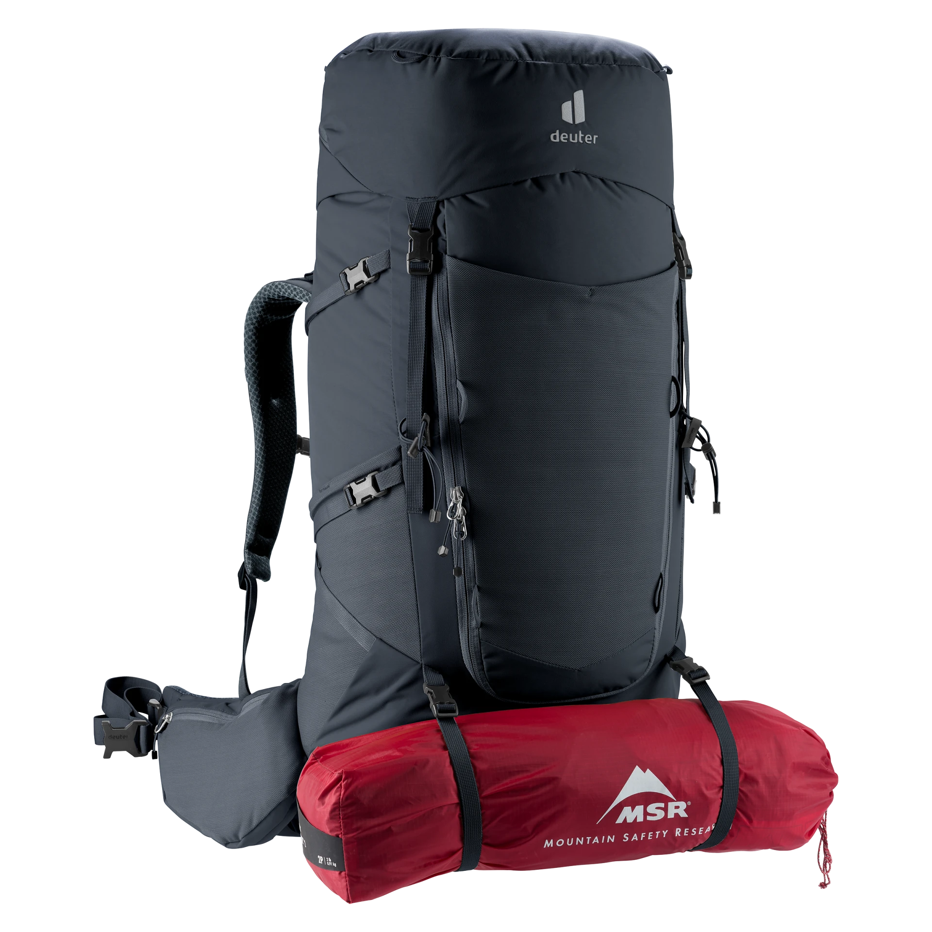 Mochila Aircontact Core 60 + 10 black DEUTER - Imagen 8