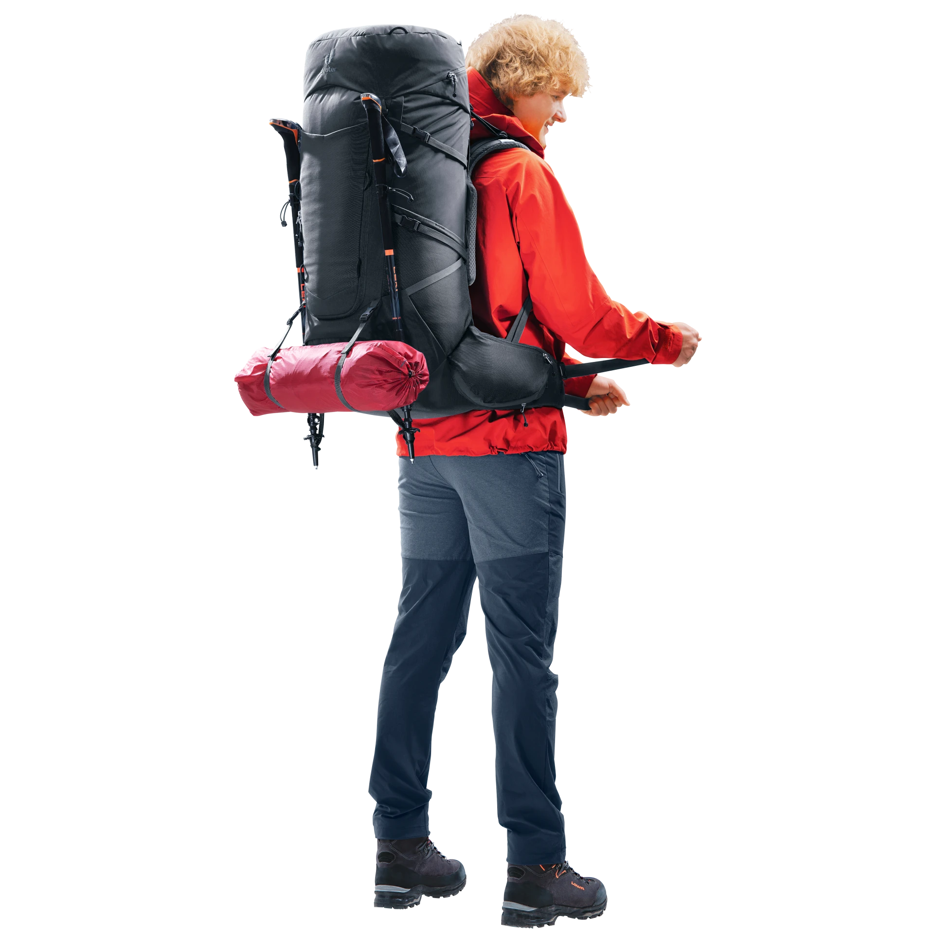 Mochila Aircontact Core 60 + 10 black DEUTER - Imagen 6