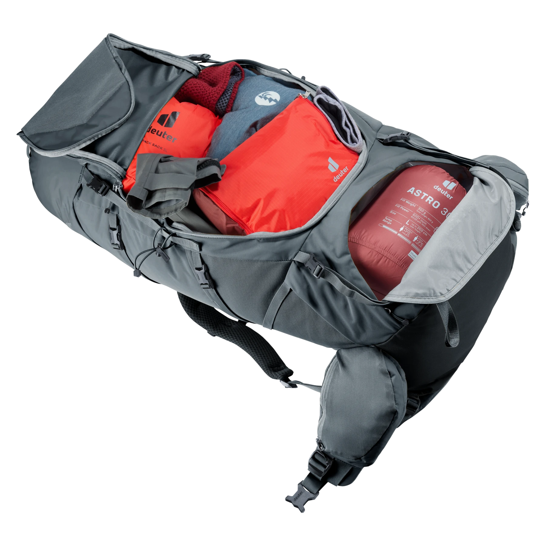 Mochila Aircontact Core 65 + 10 SL graphite DEUTER - Imagen 13