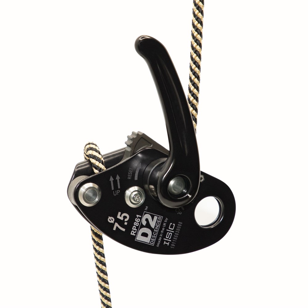 Descendedor D2 kit para evacuacion personal 7,5mm x 15 mts (nylon, poliester y Technora) ANSI/NFPA - ISC