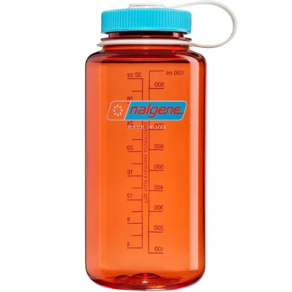 Botella Reutilizable Boca Ancha 1000ml (Sustain Flame w/Blue Atoll) - NALGENE