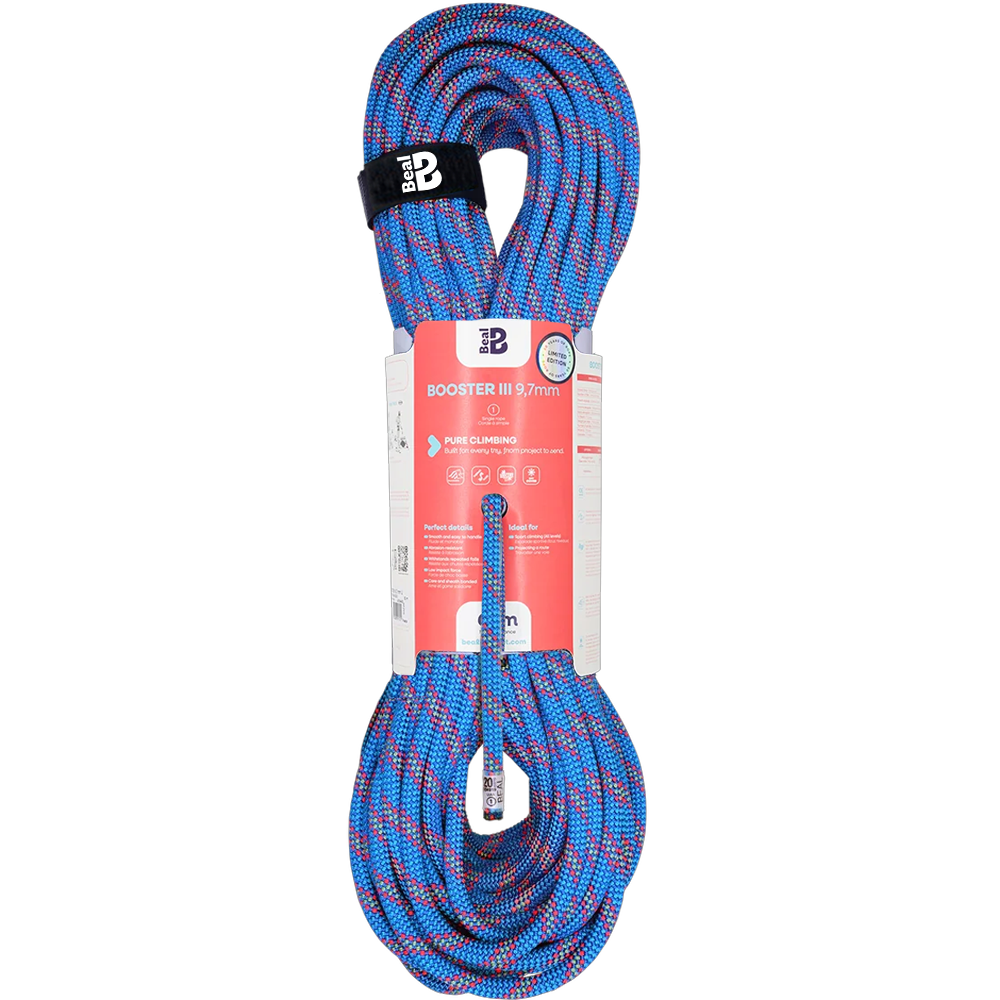 Cuerda Dinámica BOOSTER III 9.7 mm x 60 mts Dry Cover Blue - Beal